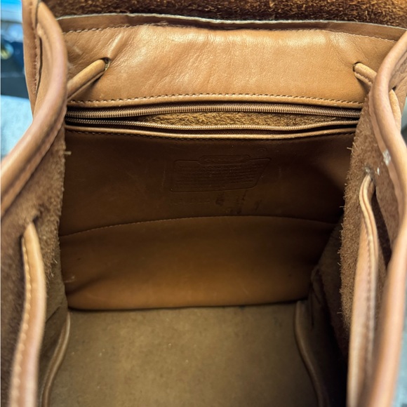 Vintage 90s Coach leather backpack - Picture 5 of 12
